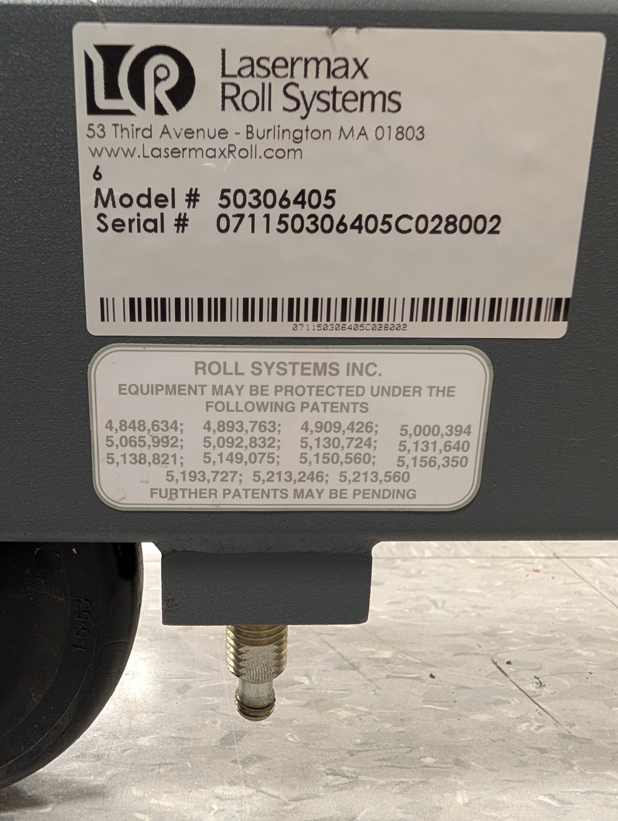 Lasermax Roll Systems 503064