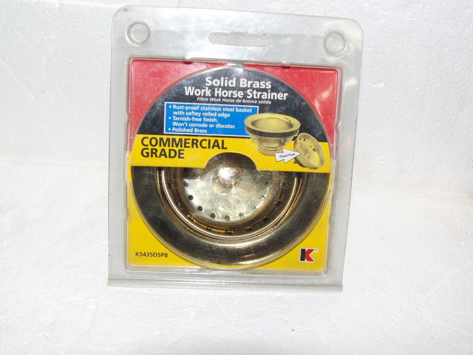 Keeney Solid Brass Work Horse Strainer Commercial Grade K5435DSPB NEW