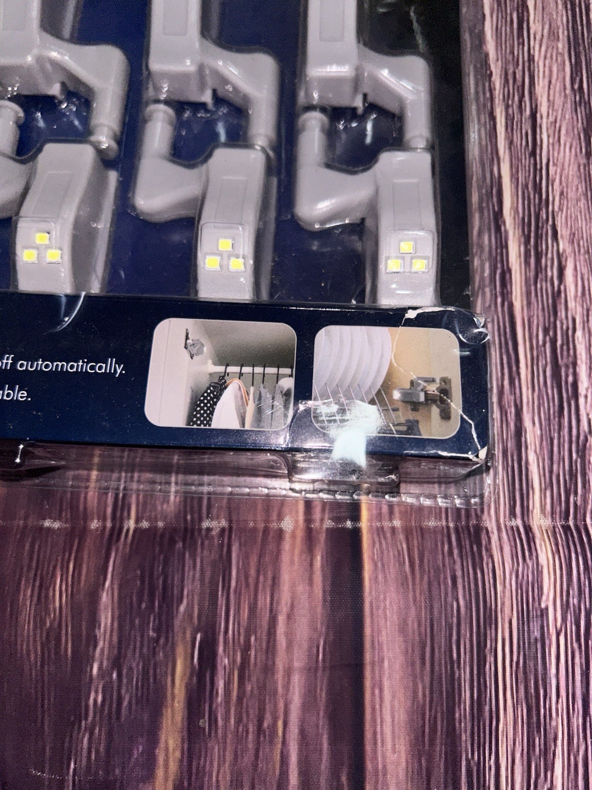 6 Pack articulated LED sensor lights For Cabinets Or Drawers