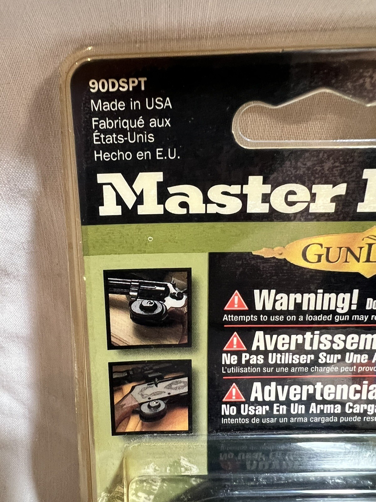 Gun Trigger Lock “MASTER LOCK” 90DSPT Brand New In Original Packaging - 2 Keys