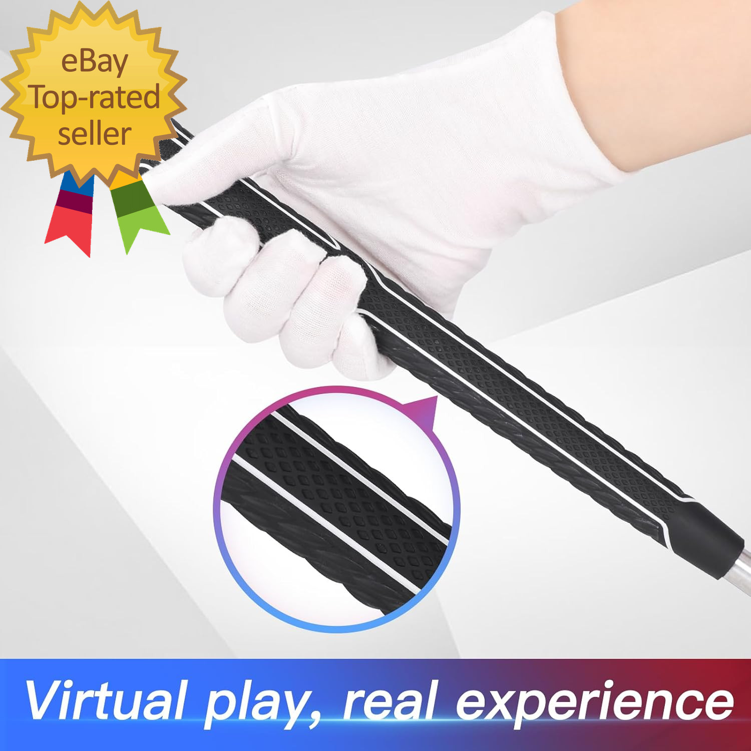 VR Weighted Golf Club Compatiable for Meta Quest 3/Quest 3S Controller
