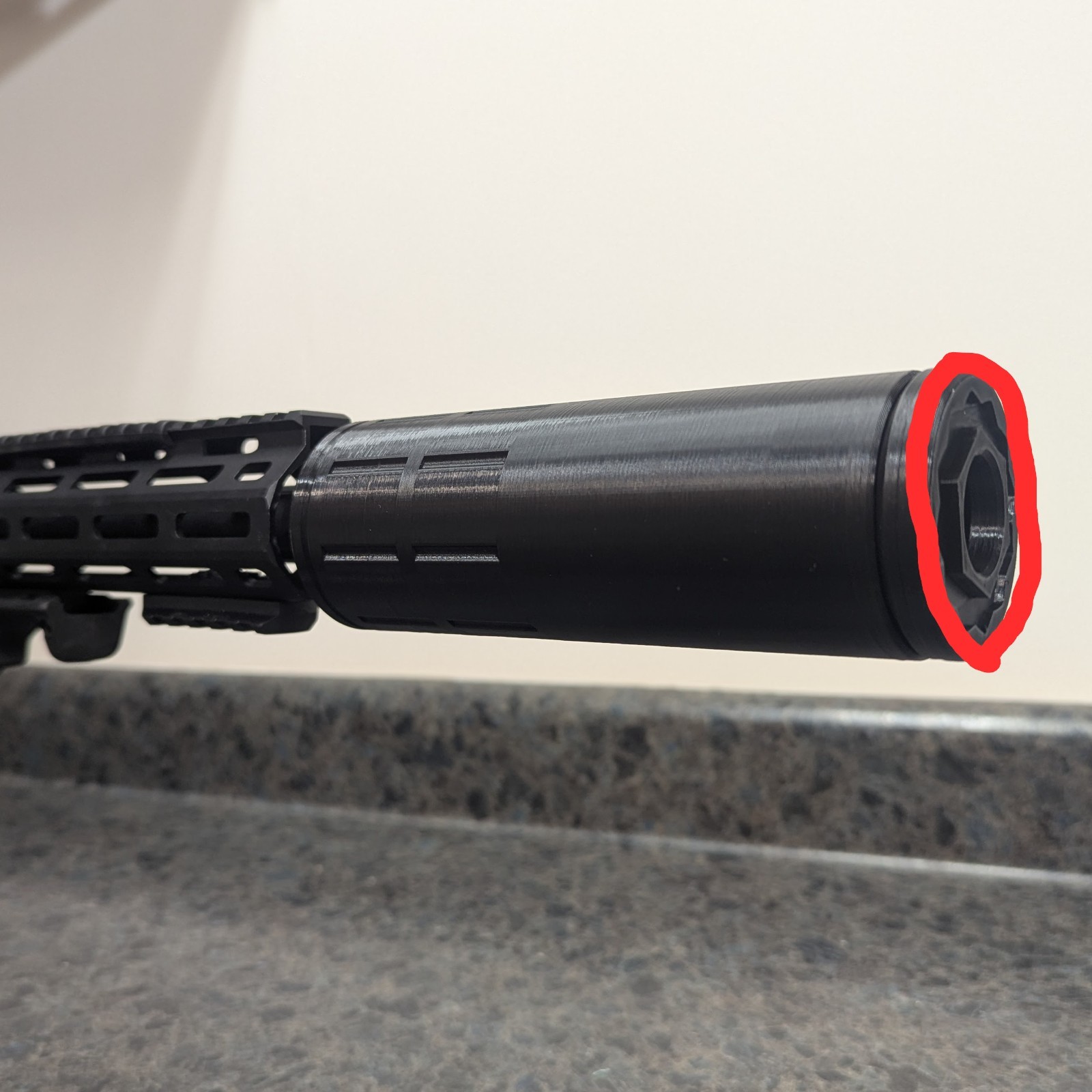 Airsoft 14mm CCW Barrel Extension, AEG, GBB, Black, Tactical Airsoft Accessory