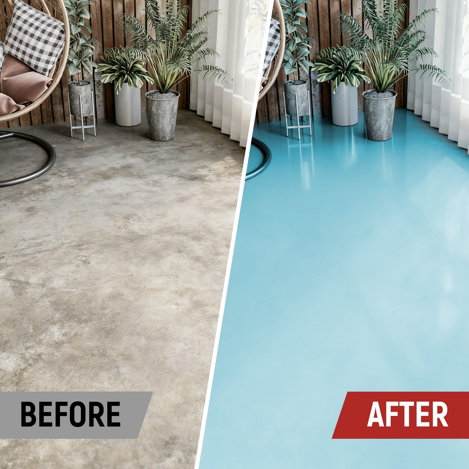 1 Gallon Professional Epoxy Floor Paint Kit - Use for Home (Garage/Living Room