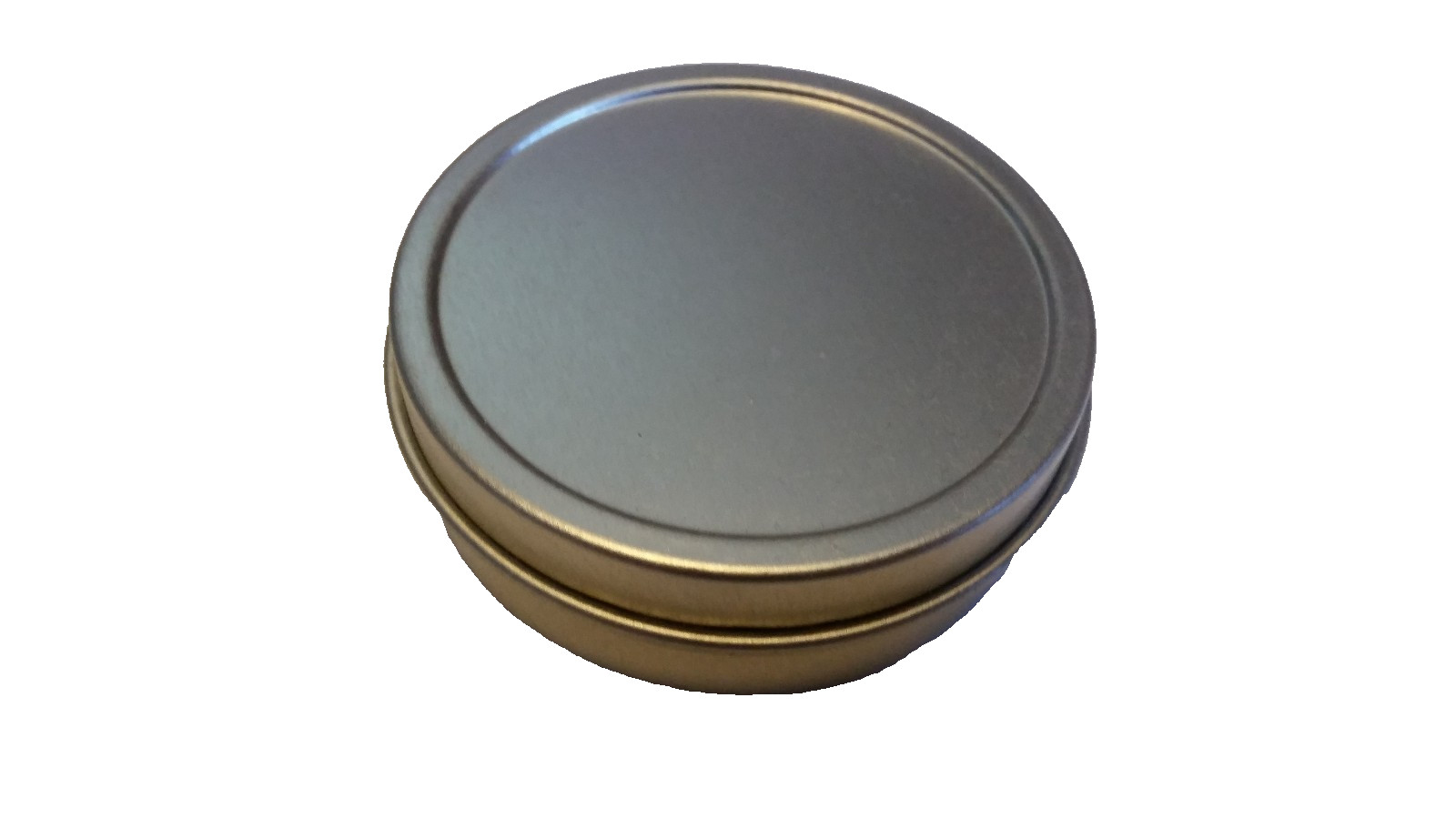 2 OZ FLAT STEEL TIN CONTAINER WITH SLIP COVER FOR COINS, SCREWS, OTHER CRAFTS