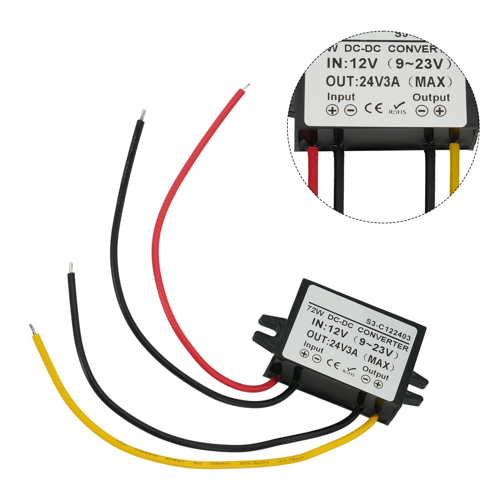 Efficient Step for Up DC Converter from 12 Volt to 24 Volt with Smart Chip