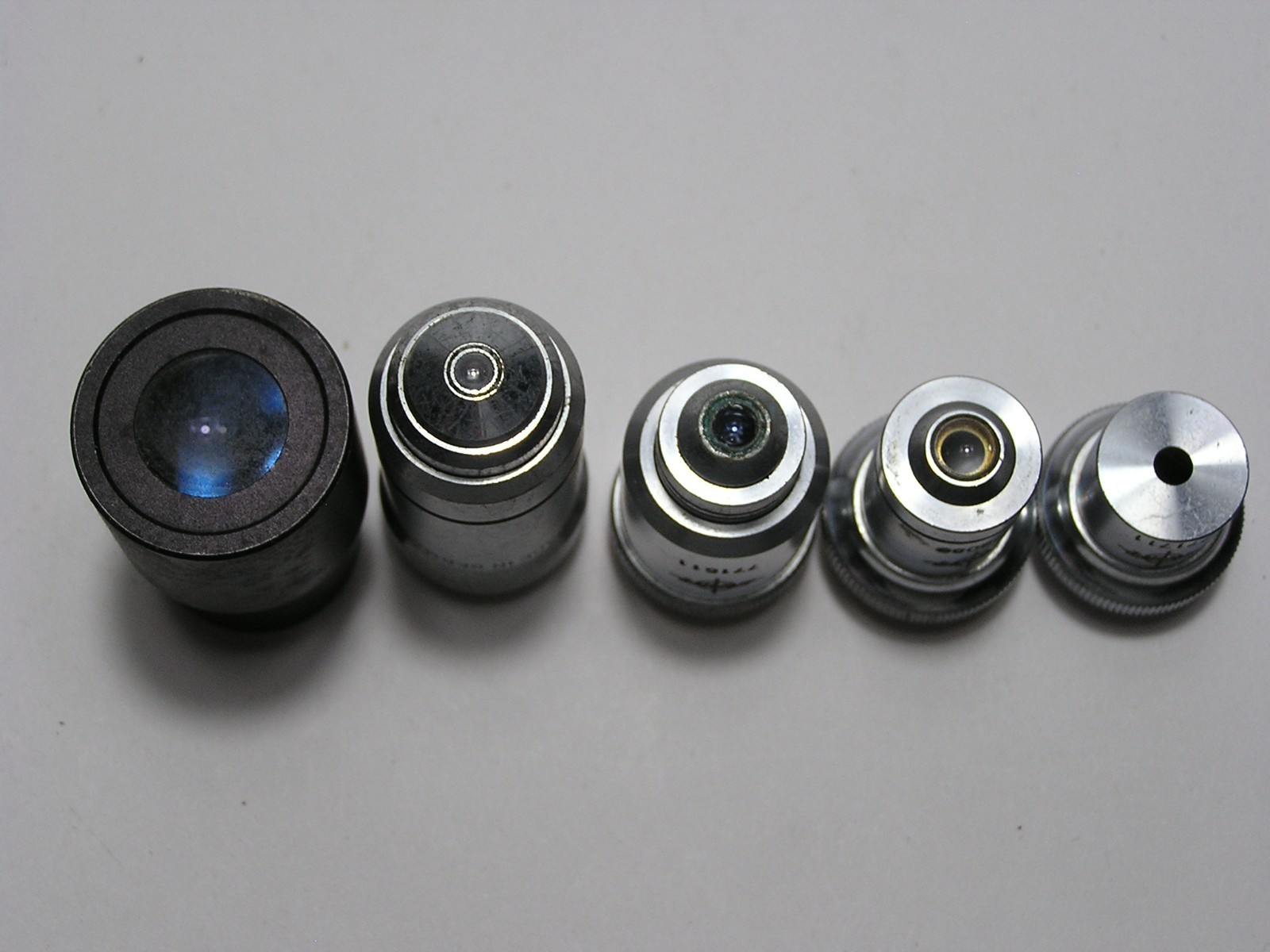Vintage Microscope Objective Lens & Eye Piece Lens
