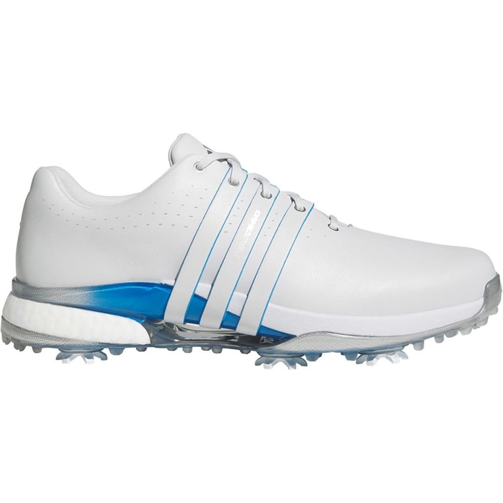 Adidas Men's Tour360 24 Boost Golf Shoes - KJ1878 - Dash Grey/Silver/Blue - 2026