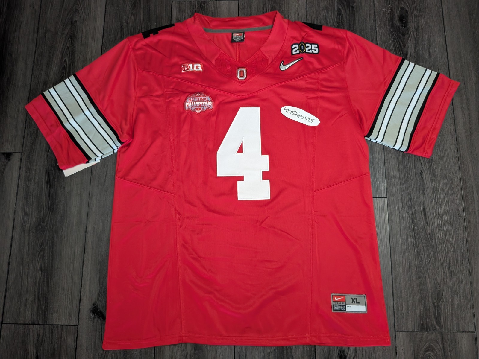 Jeremiah Smith #4 Ohio State Buckeyes Stitched Heritage 🏈 Jersey Men's Size XL