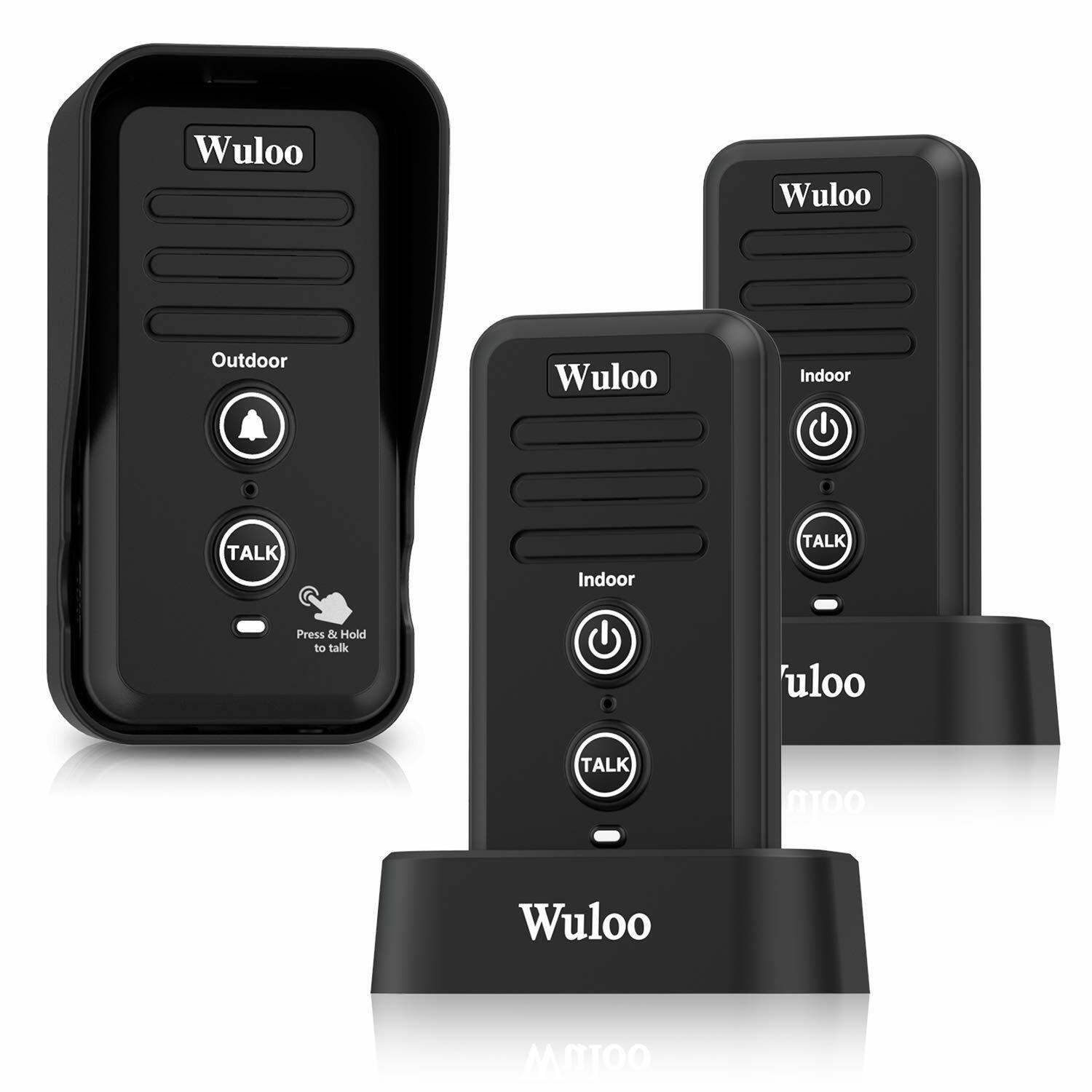 1/2Mile Long Range Wireless Doorbell Intercom Home System W/Rechargeable Battery