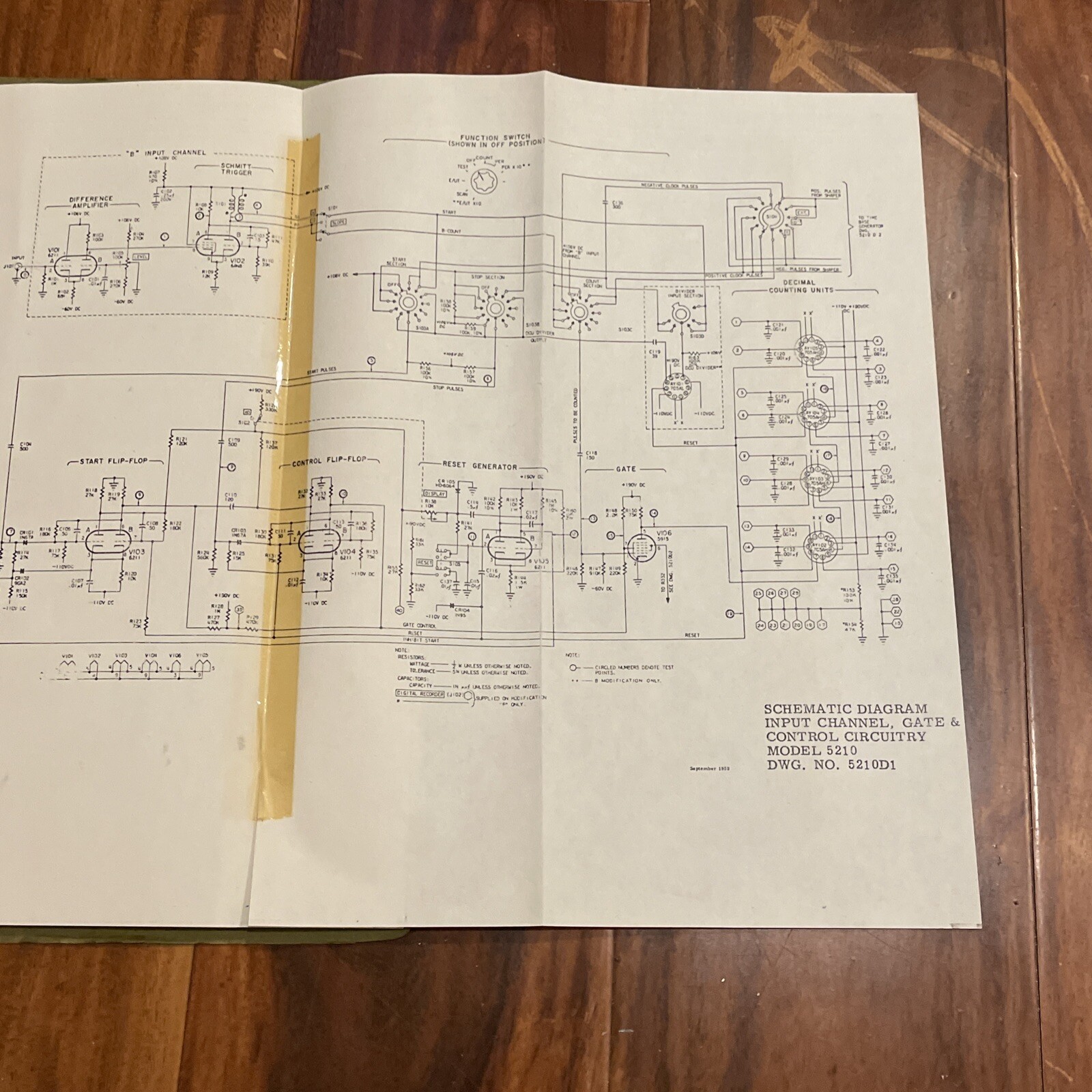 Beckman Model 5210 EPUT Meter Operating & Servicing Manual July 1957