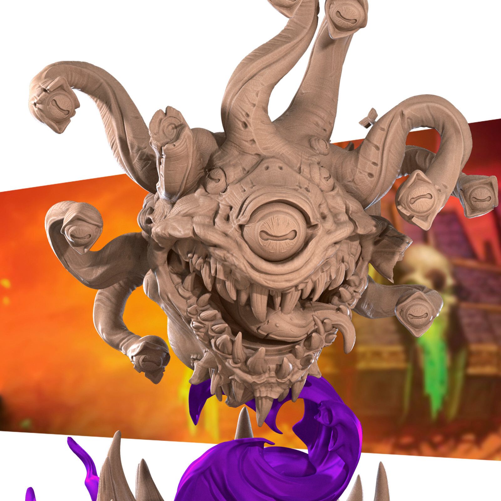Beholder - Undead Prison Boss - Bite the Bullet Fantasy D&D Miniature