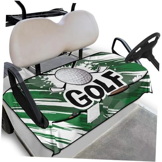 Fashion Golf Cart Seat Covers with Pockets Golf Cart Seat Golf Ball Green