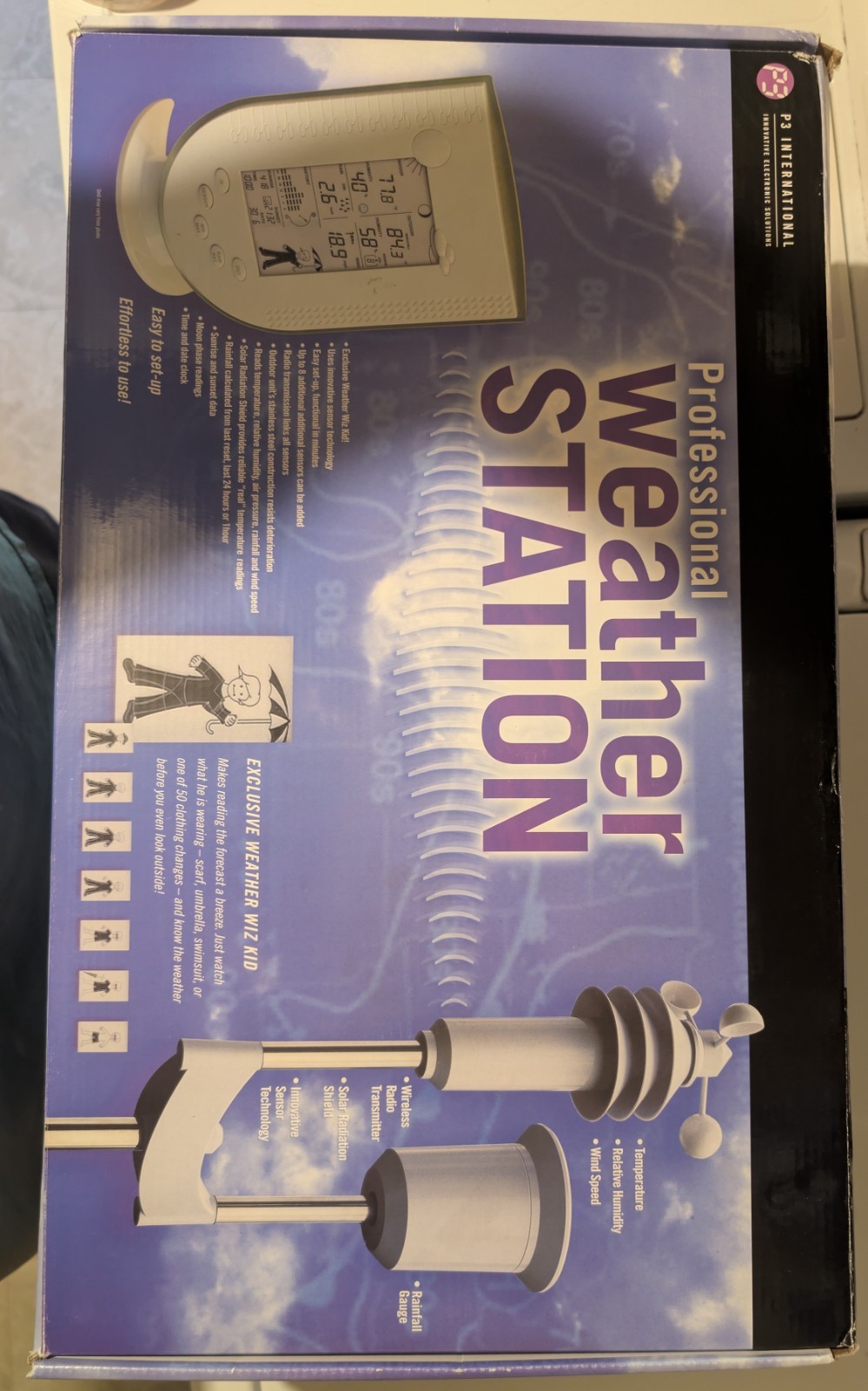 P3 International Professional Weather Station Indoor Outdoor E9250
