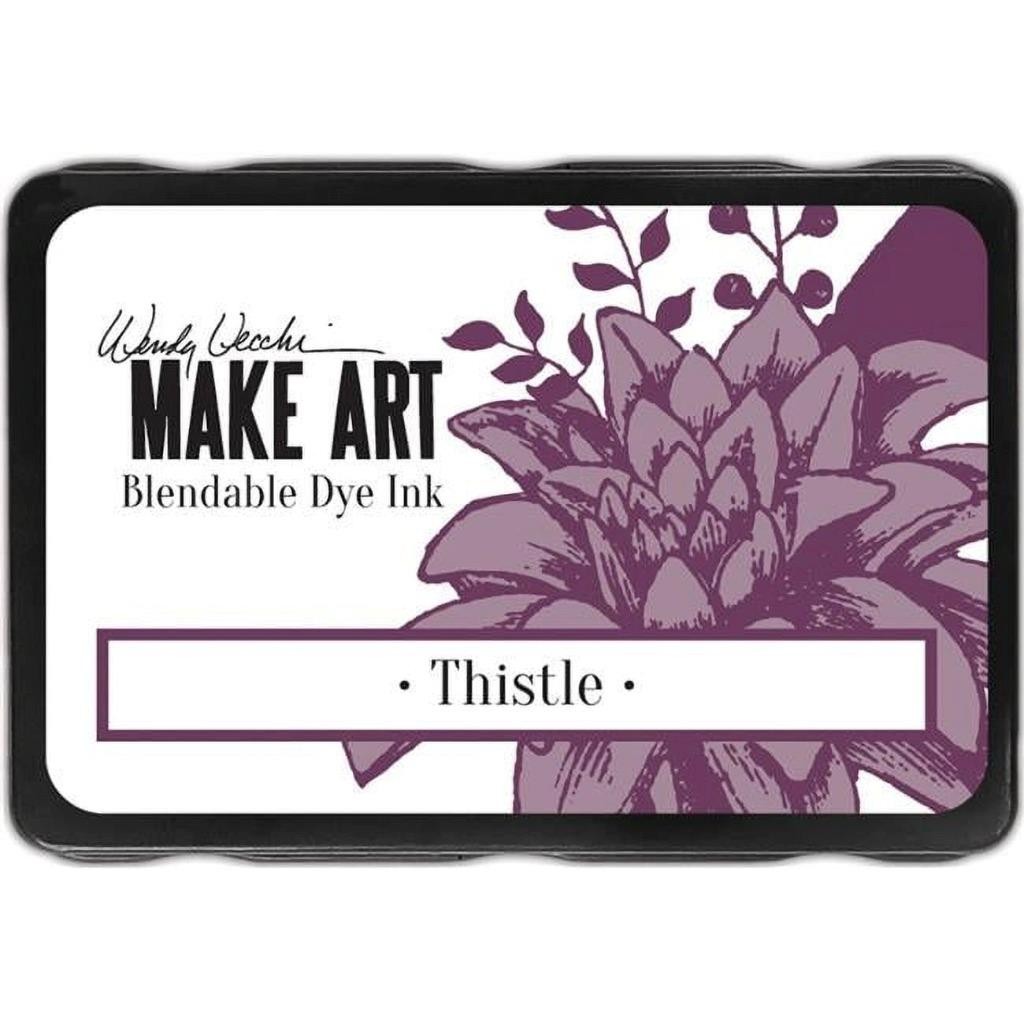 New VECCHI RANGER Rubber stamp THISTLE make art blendable DYE INK PAD