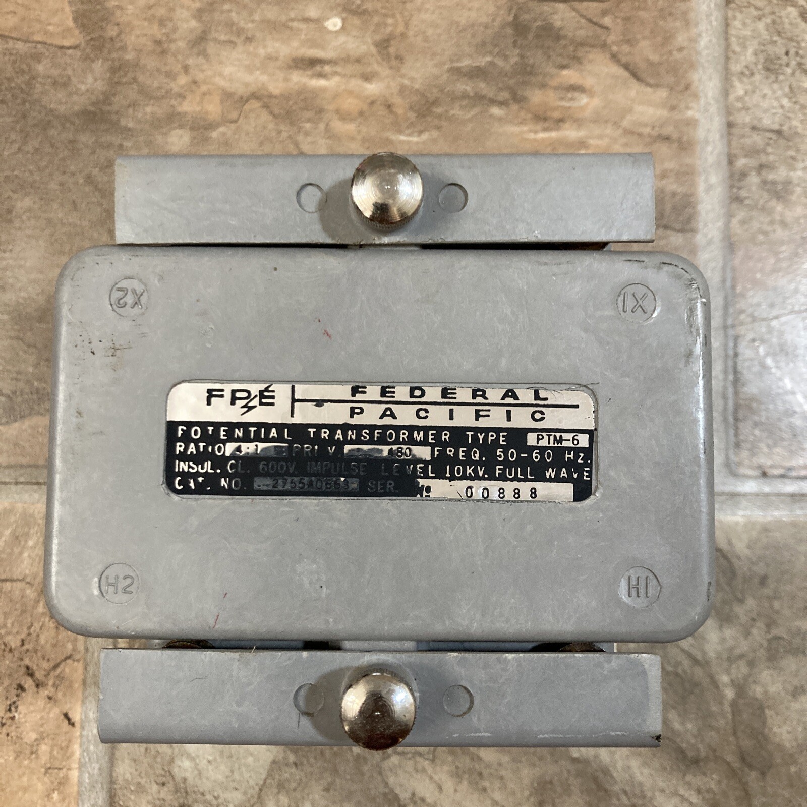 FEDERAL PACIFIC 2755A0663 Transformer             Box 65