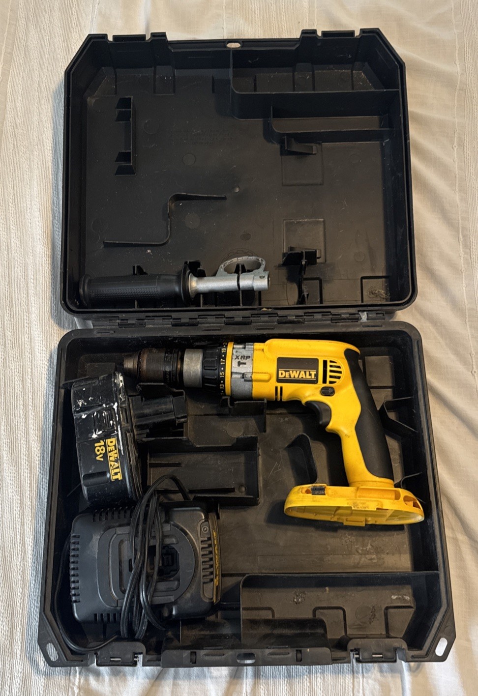 DEWALT DC989 18V Volt XRP Cordless Drill Driver Hammer Drill w/ Battery Set