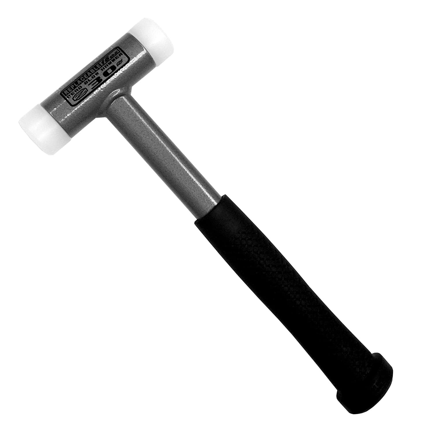 16 oz Dead Blow Hammer, 7080-0302, 1.2 Steel Shot Head, UPE Plastic Face