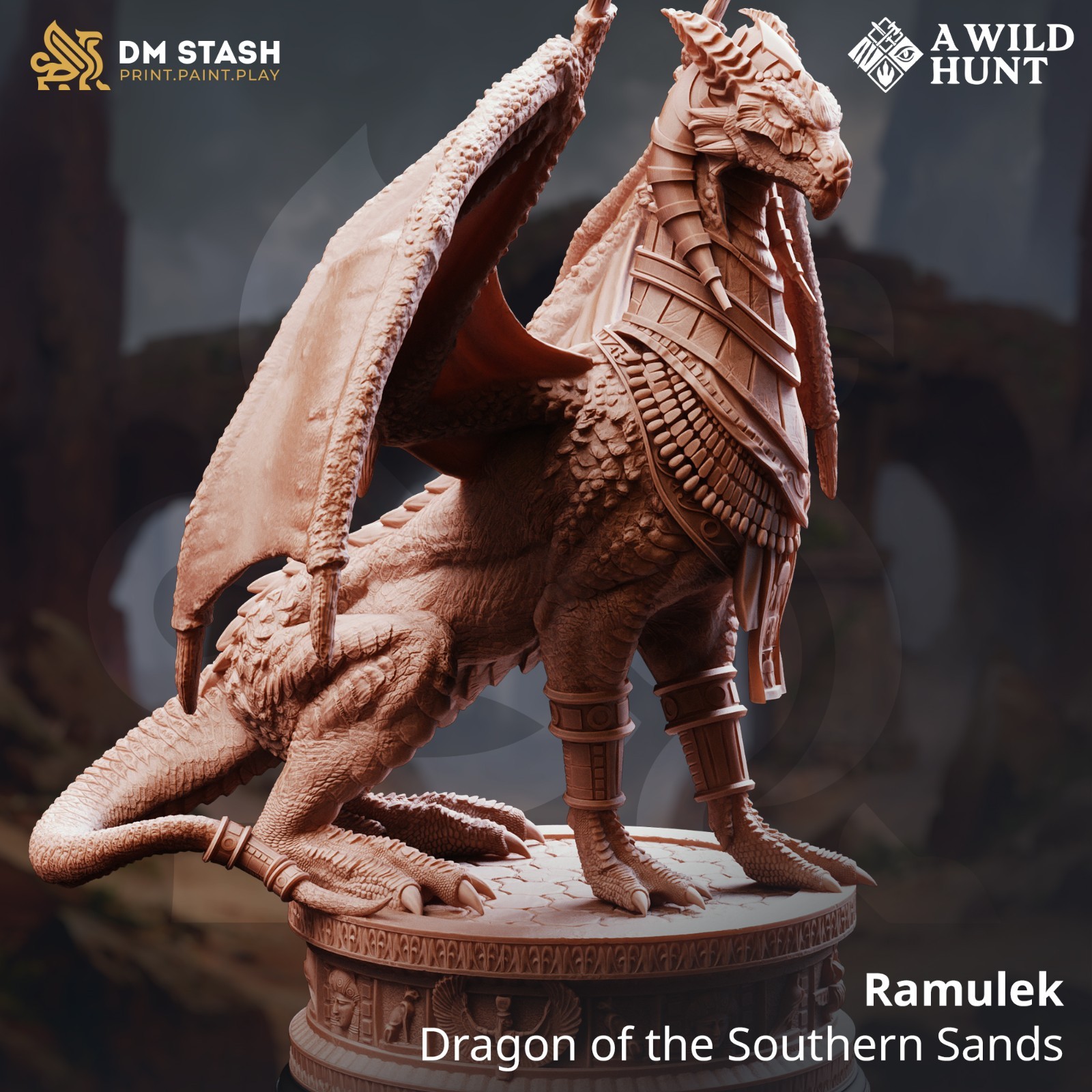Dungeons & Dragons Dragon Monster Miniature - Ramulek - DnD RPG Wargames