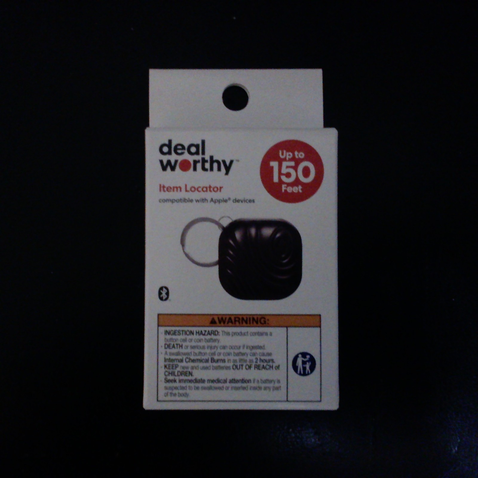 Deal Worthy Item Locator NIB Black (Apple Device Compatible)