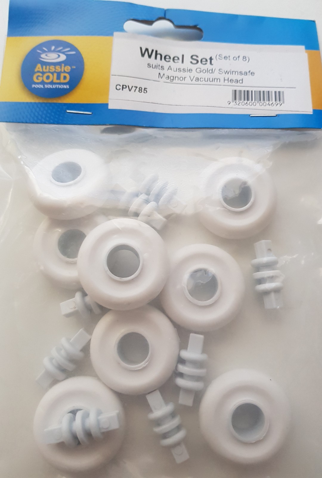 Aussie Gold and Magnor replacement wheels for Flexible swimming pool Vacuum Head