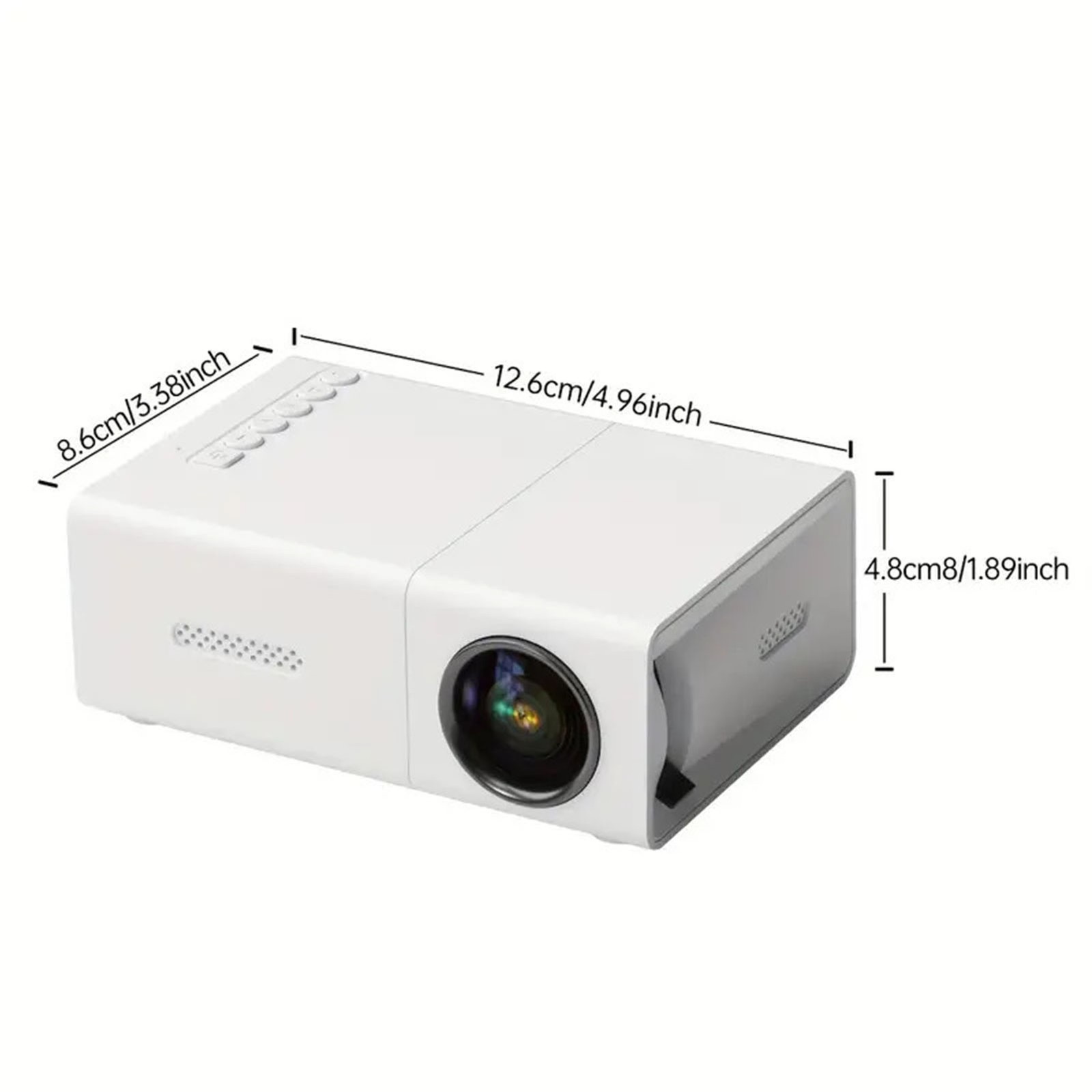 Mini Projector 1080P HD Support USB Multimedia Interface Multimedia Projector