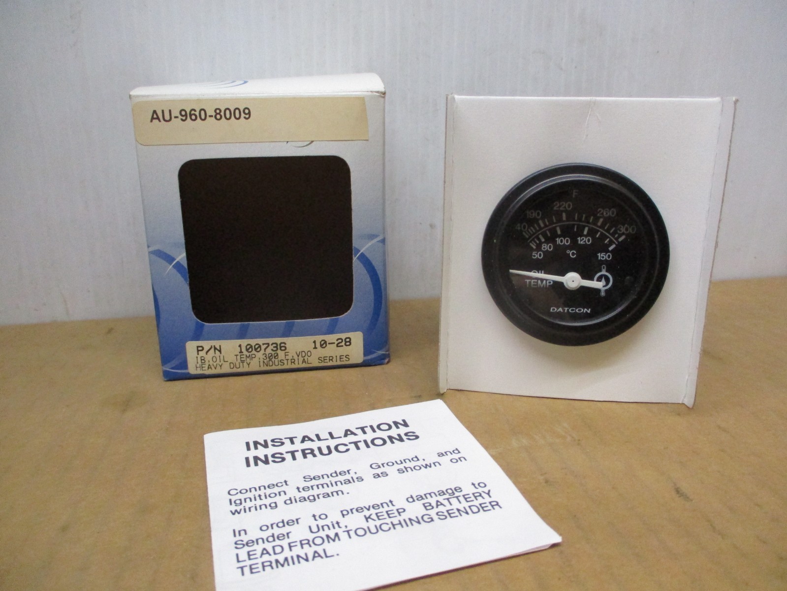 Datcon 100736 Oil Temp Gage, 12v