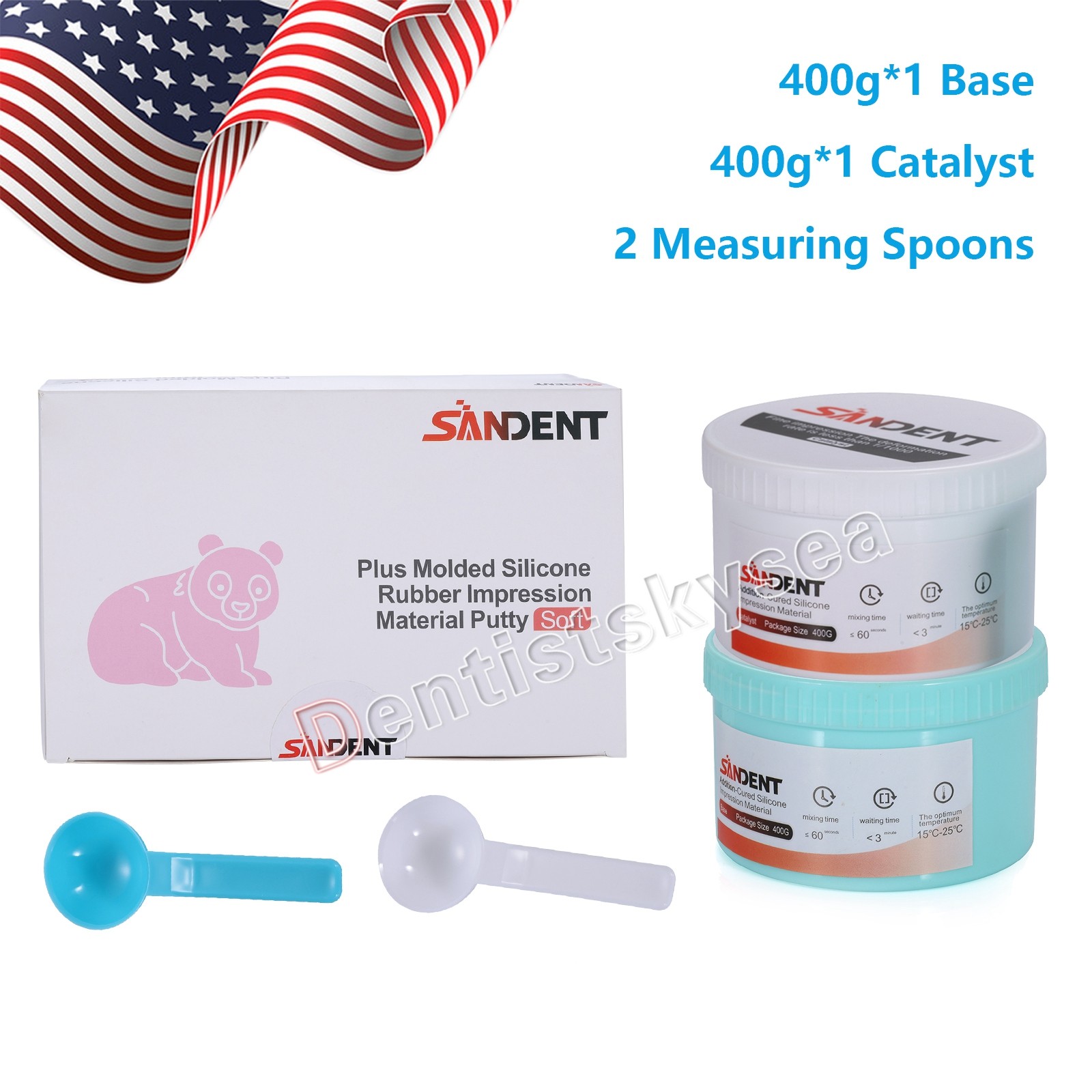 Dental Elastomeric Impression Putty Soft Silicone Material Heavy Body Fast Set