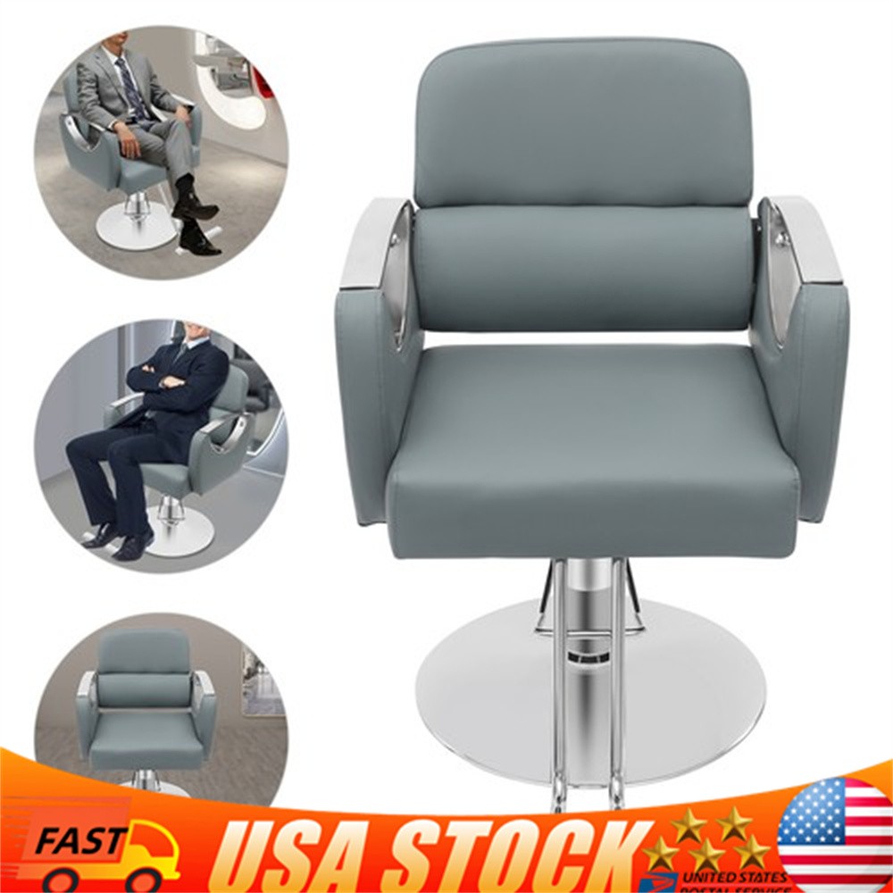 Barber Chair Hair Salon Chair Heavy Duty Hydraulic Pump Stylist Chair Adjustable