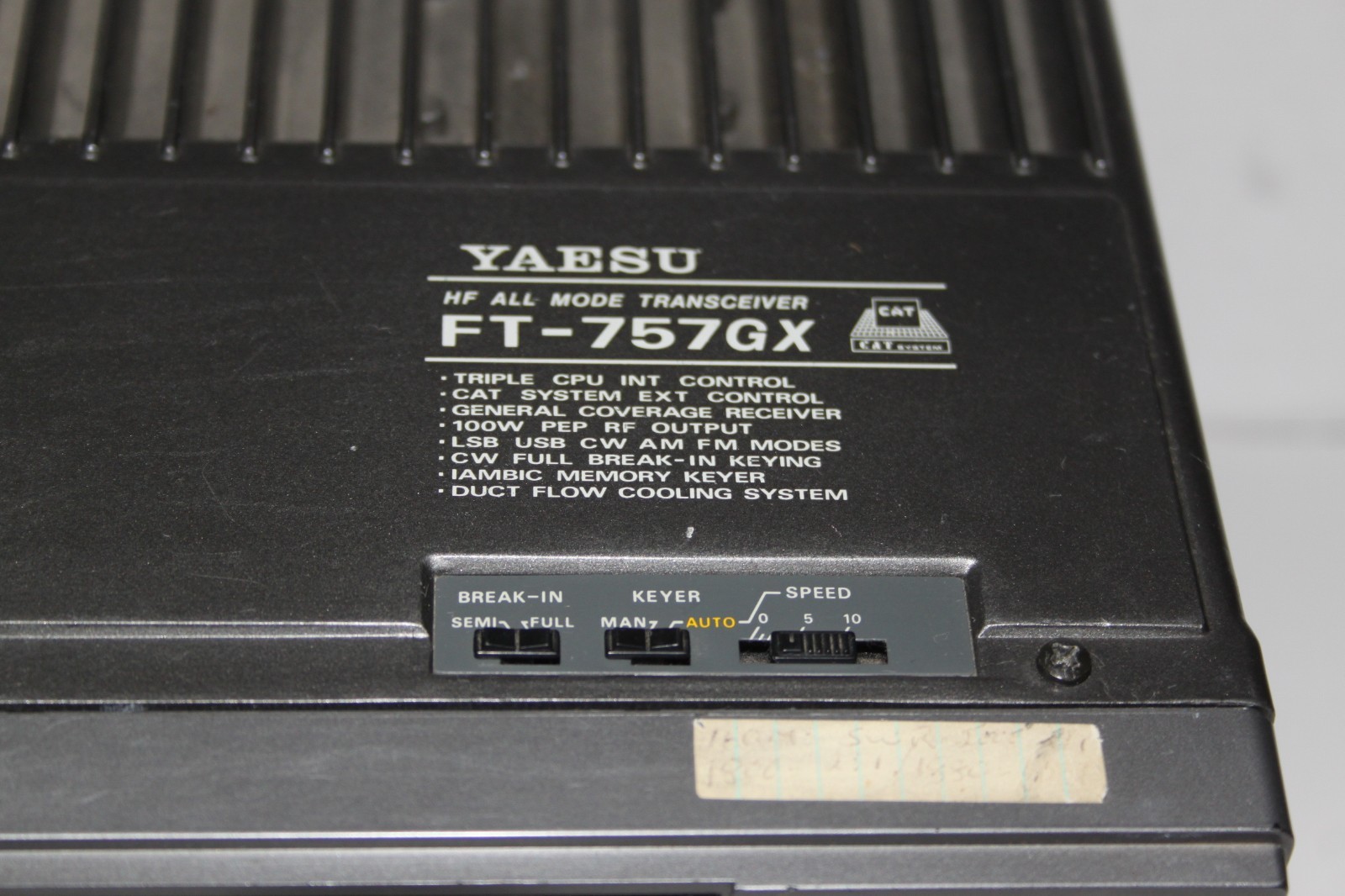 Yaesu FT-757 GX Cat System - Untested