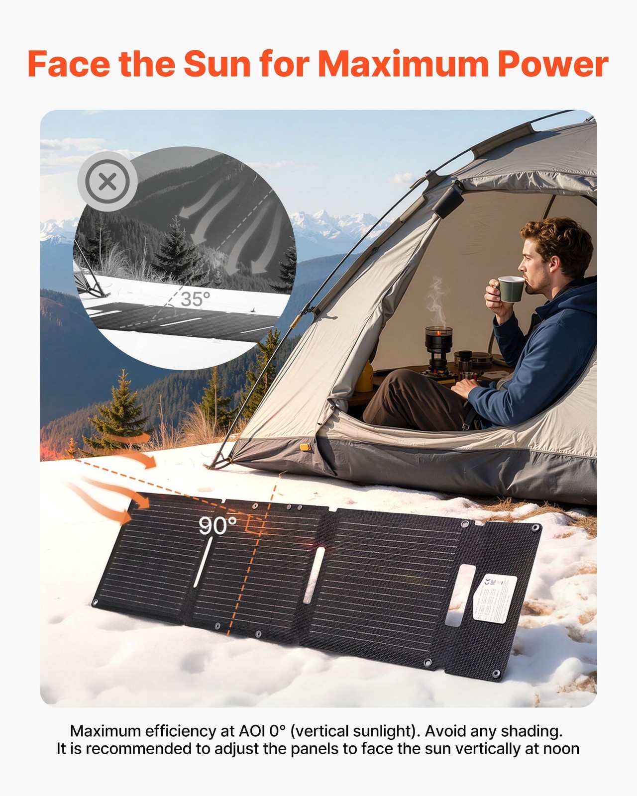 Portable 30W Solar Panel — 24% Efficient, IP65 Rated, 1.76 lb