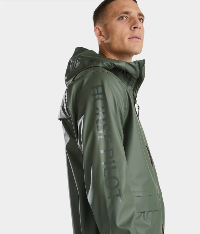 Horse Pilot Men's Short Rain Tech Jacket