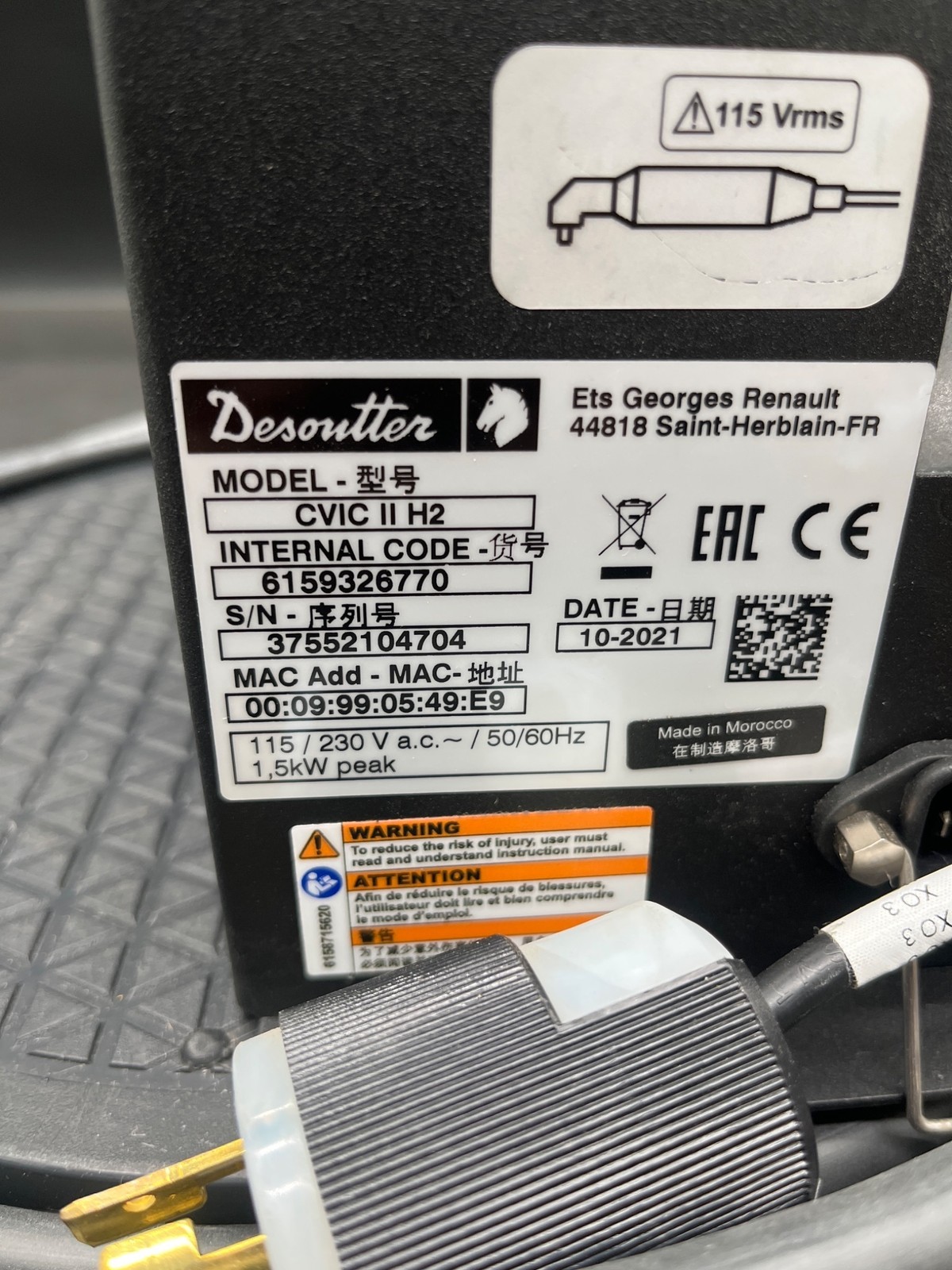 DESOUTTER CVIC II H2 Tightening Controller USED