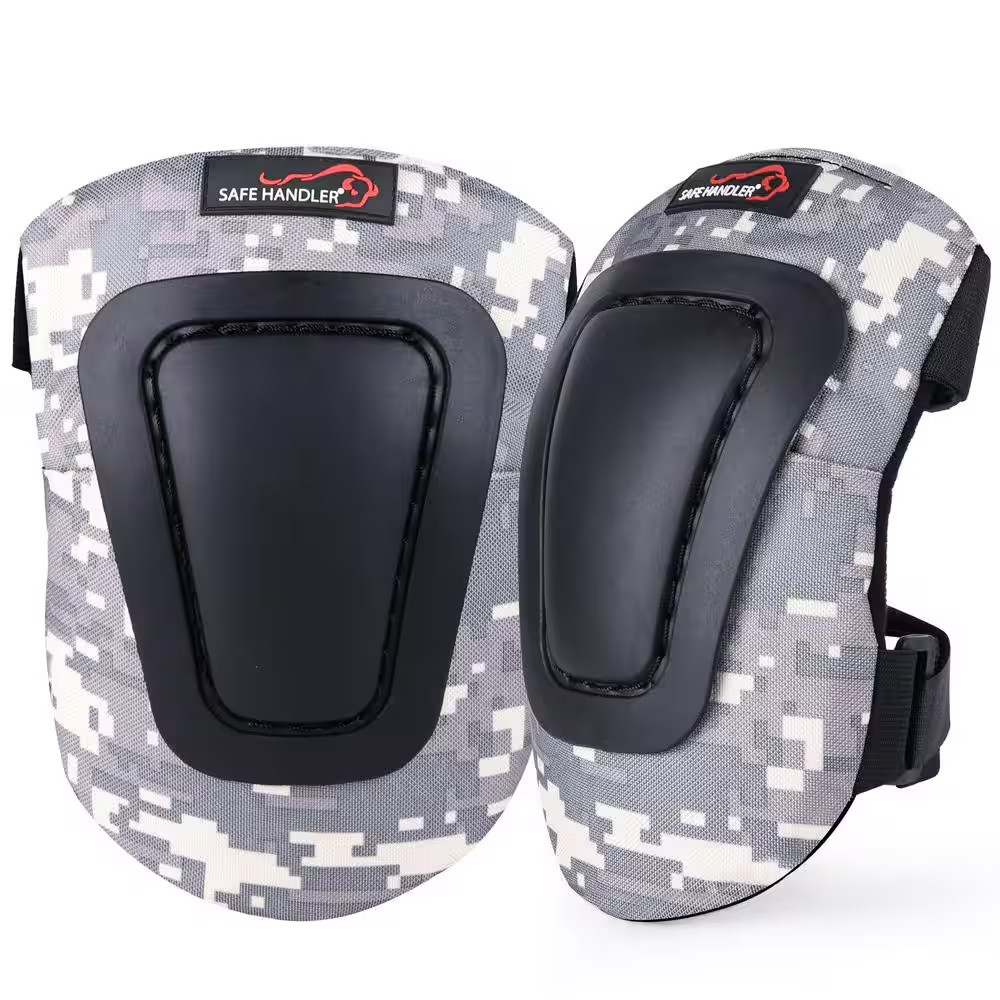 Camouflage Multi-Purpose Knee Pads with Soft Foam Padding, TPR Cap and Adjustabl