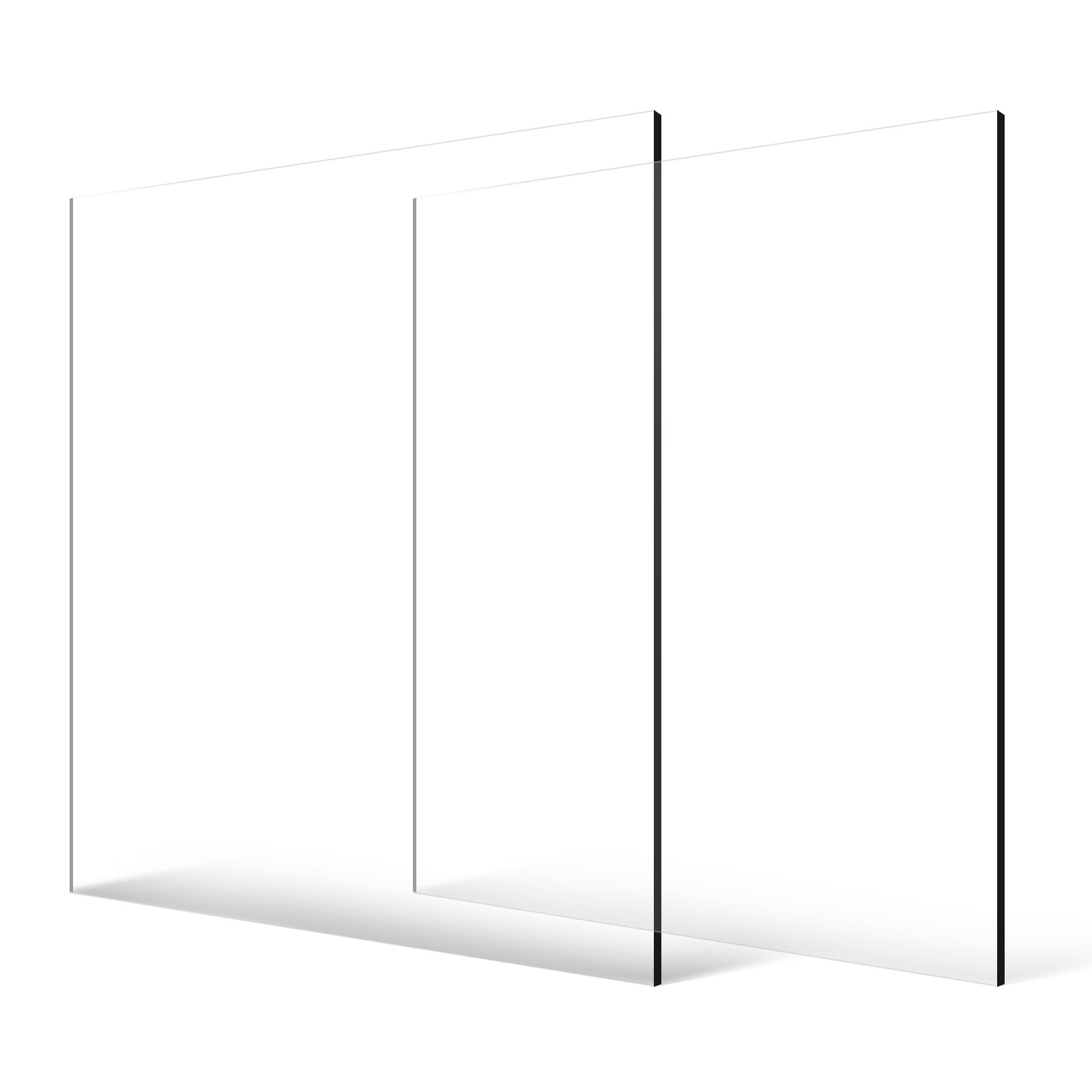 2-Pack Plexiglass Acrylic Sheets 24 x 36 Inch Plastic Sheets 1/4 Inch Thick