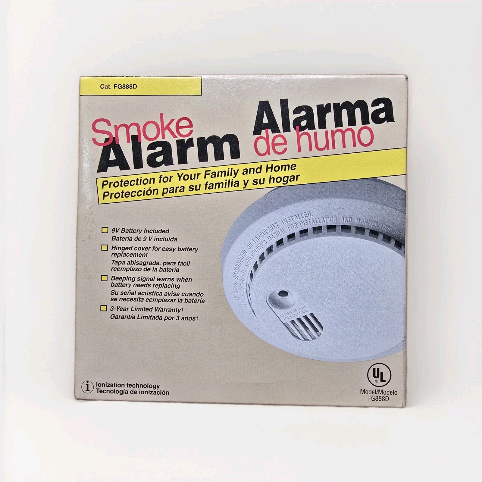 Family Gard Smoke Detector Alarm FG888D Vintage 2005