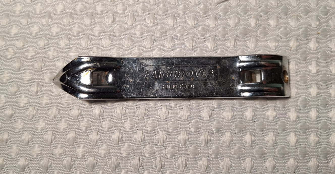 Vintage Fairgrove Can Bottle Opener Metal Hong Kong