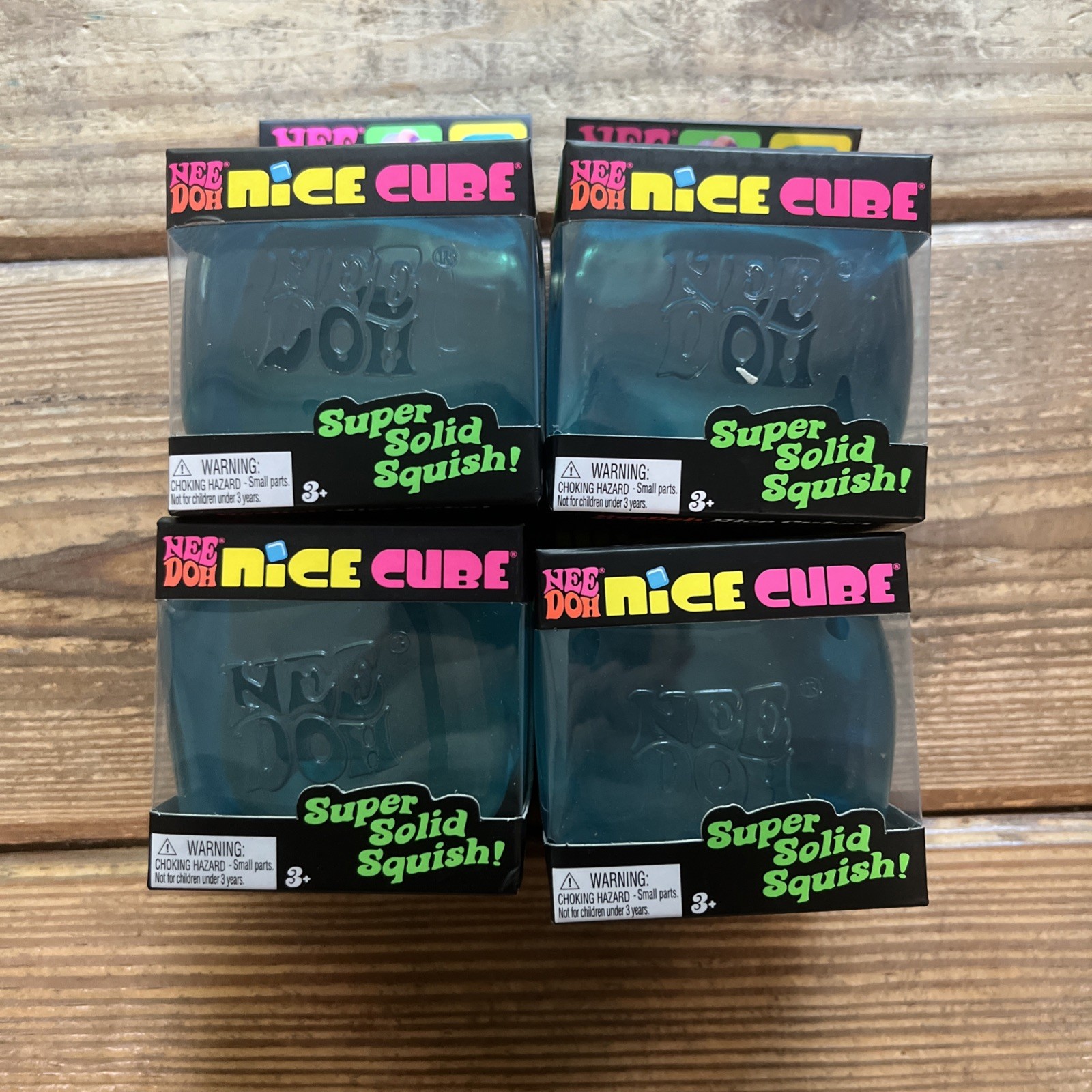 Nee Doh Nice Cube - Super Solid Squish! (Blue) 1