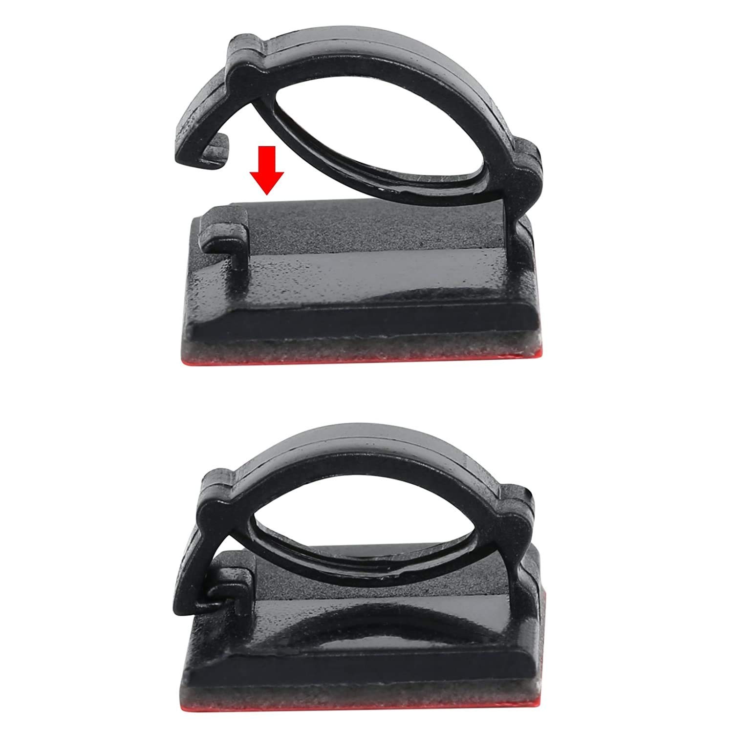50PCS Self with 3M Adhesive Cable Clips Management Strong Wire Holders Cord