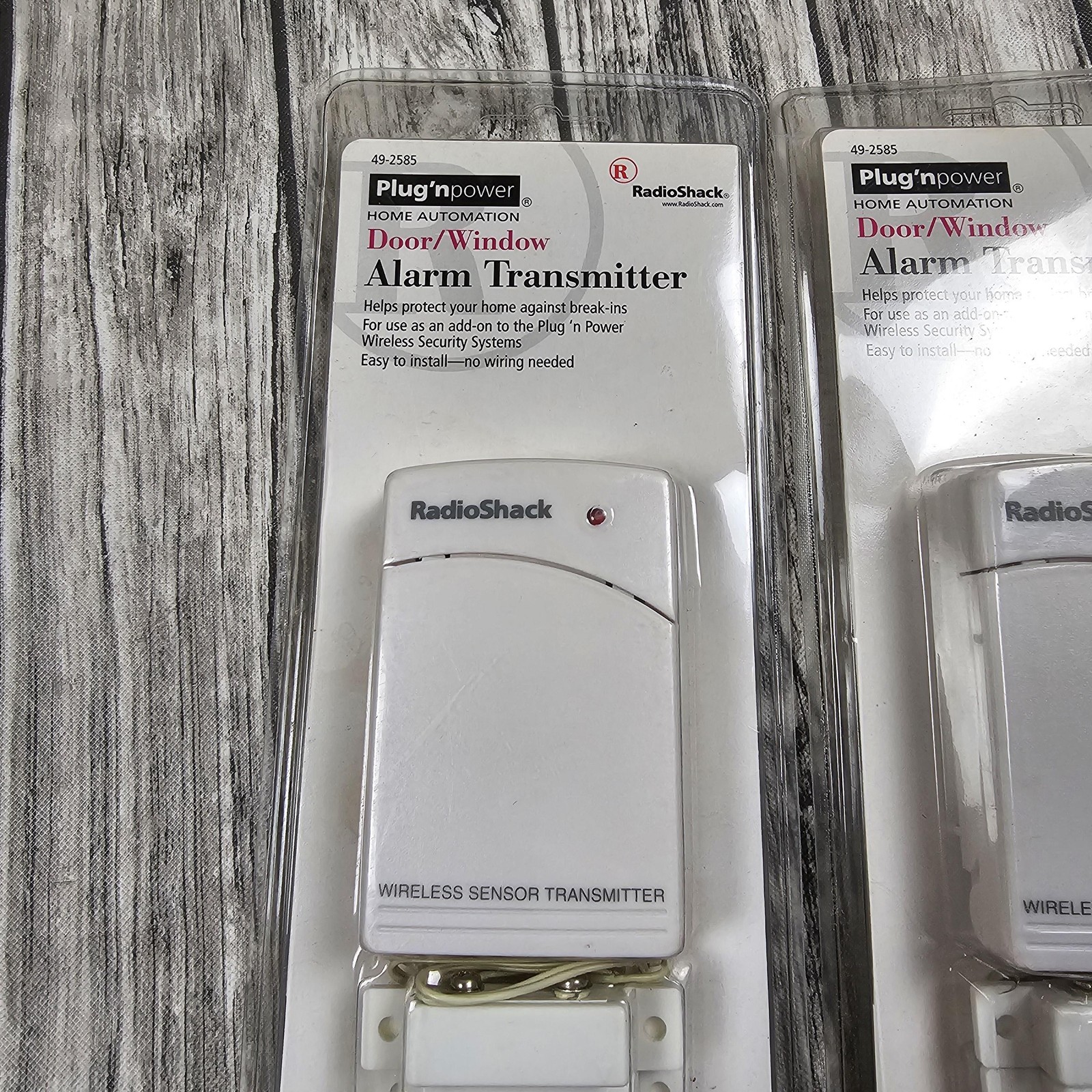 Lot 2 RadioShack SmartCam Wireless Door Sensor Alarm Transmitter 49-2585 White