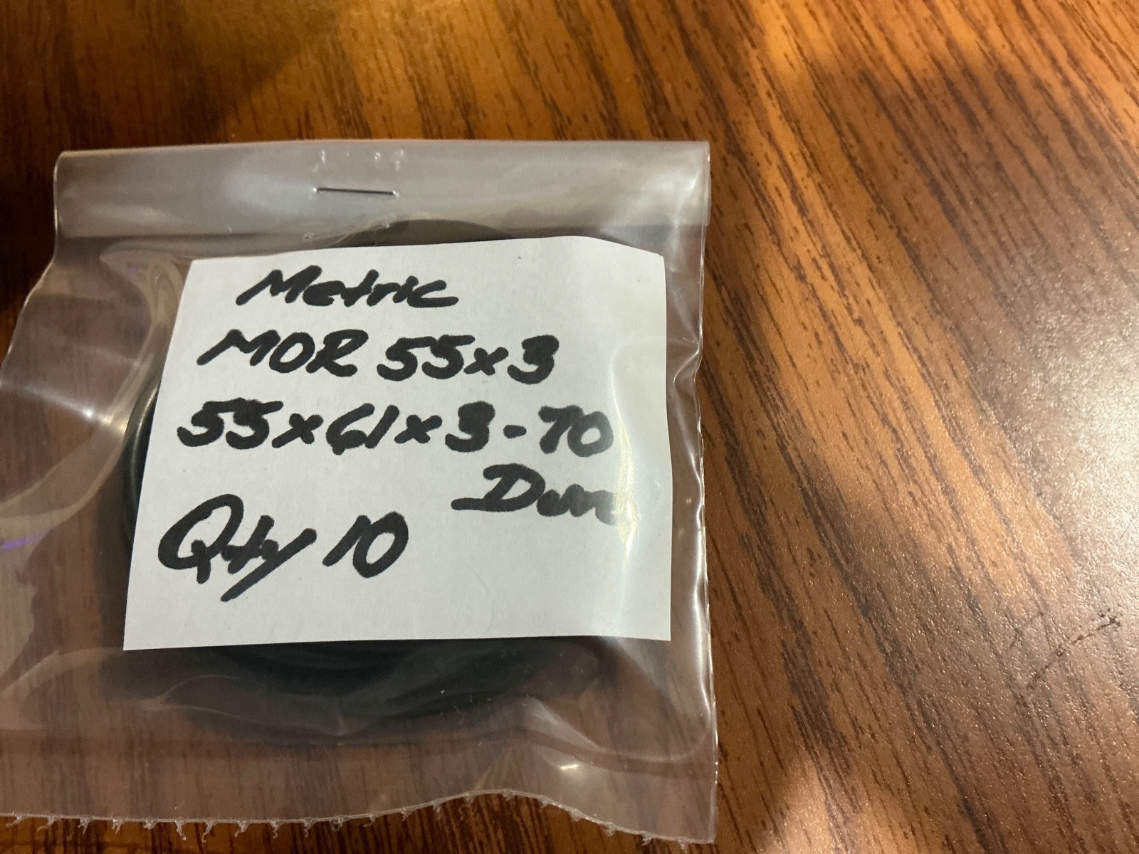 MOR-55x3, 55mm  x  61mm, 70 Duro Nitrile O-Rings, Hydraulic/Pneumatic,Qty 10