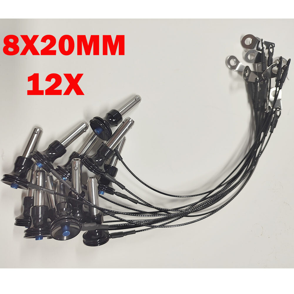 12Pcs 8mmx20mm Black&Blue Speaker Pin Professional Audio Line Array Accessories