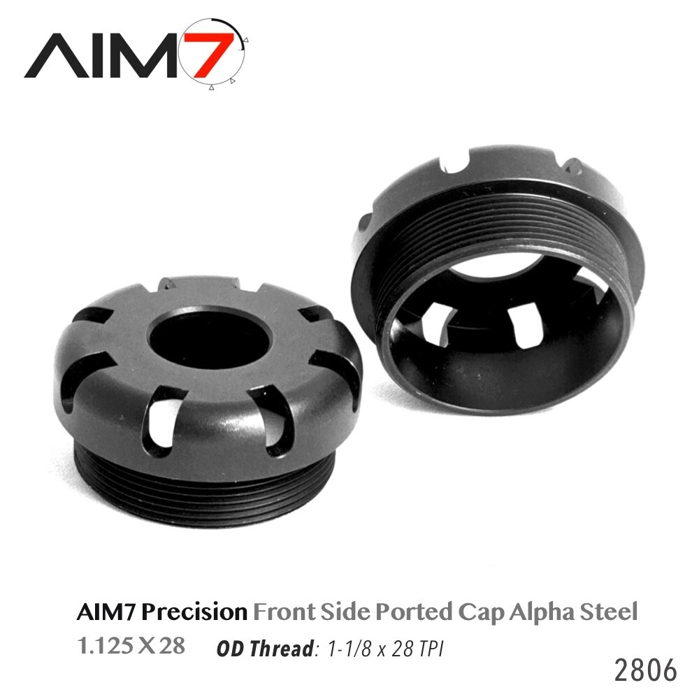 Aim7 ALPHACLOAK Brake Billet Steel Black 1.125X28 (1-1/8X28 TPI)(1 piece)