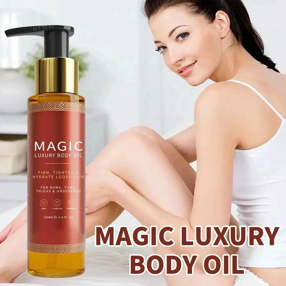 Magic Luxury Body Oil 3.4 oz Firms Tighten & Hydrate Loose Skin Pump