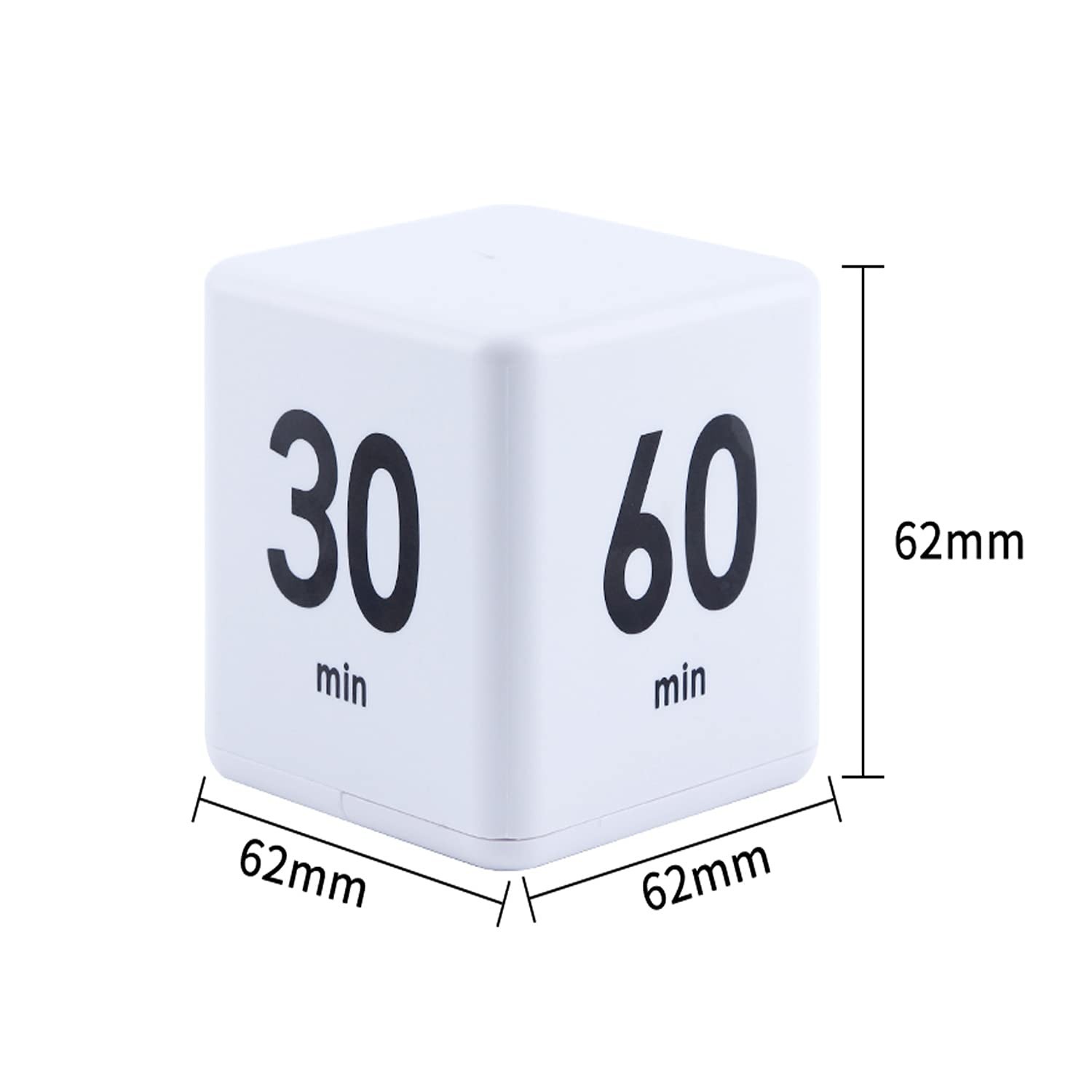 2 Pieces Cube Timers, Kitchen Child Timer Exercise Timer, Workout and Game, G...