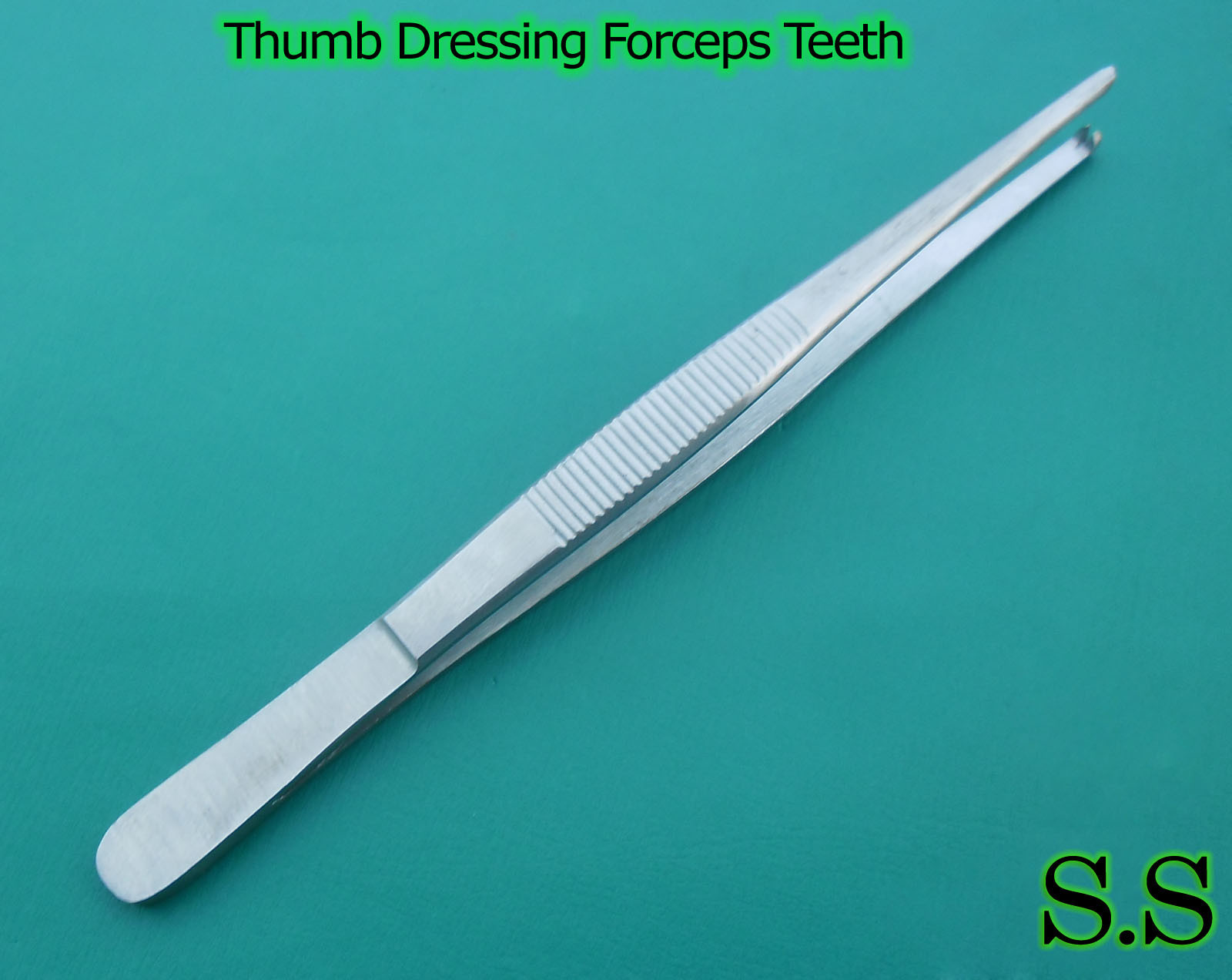 3 Pieces Of Thumb Tissue Forceps 4.50" 1x2 Teeth Surgical Instruments
