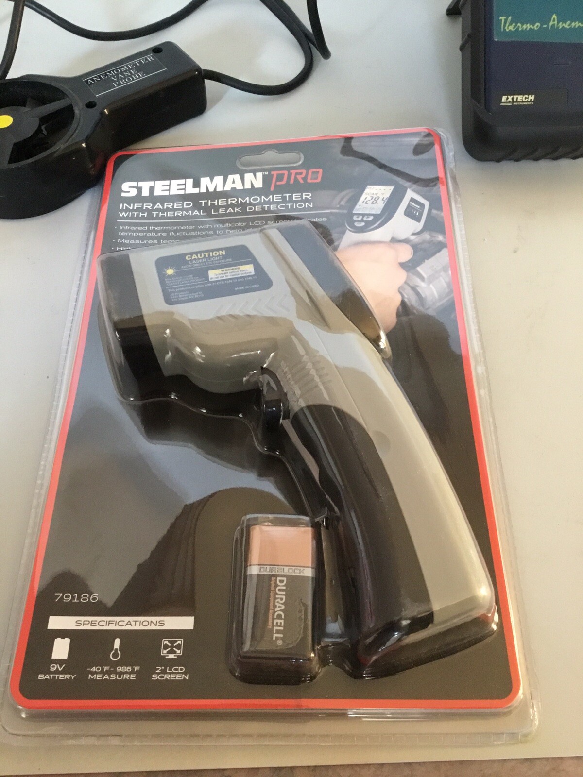 EXTECH Thermo-Anemometer with Vane Probe + Steelman IR Thermometer