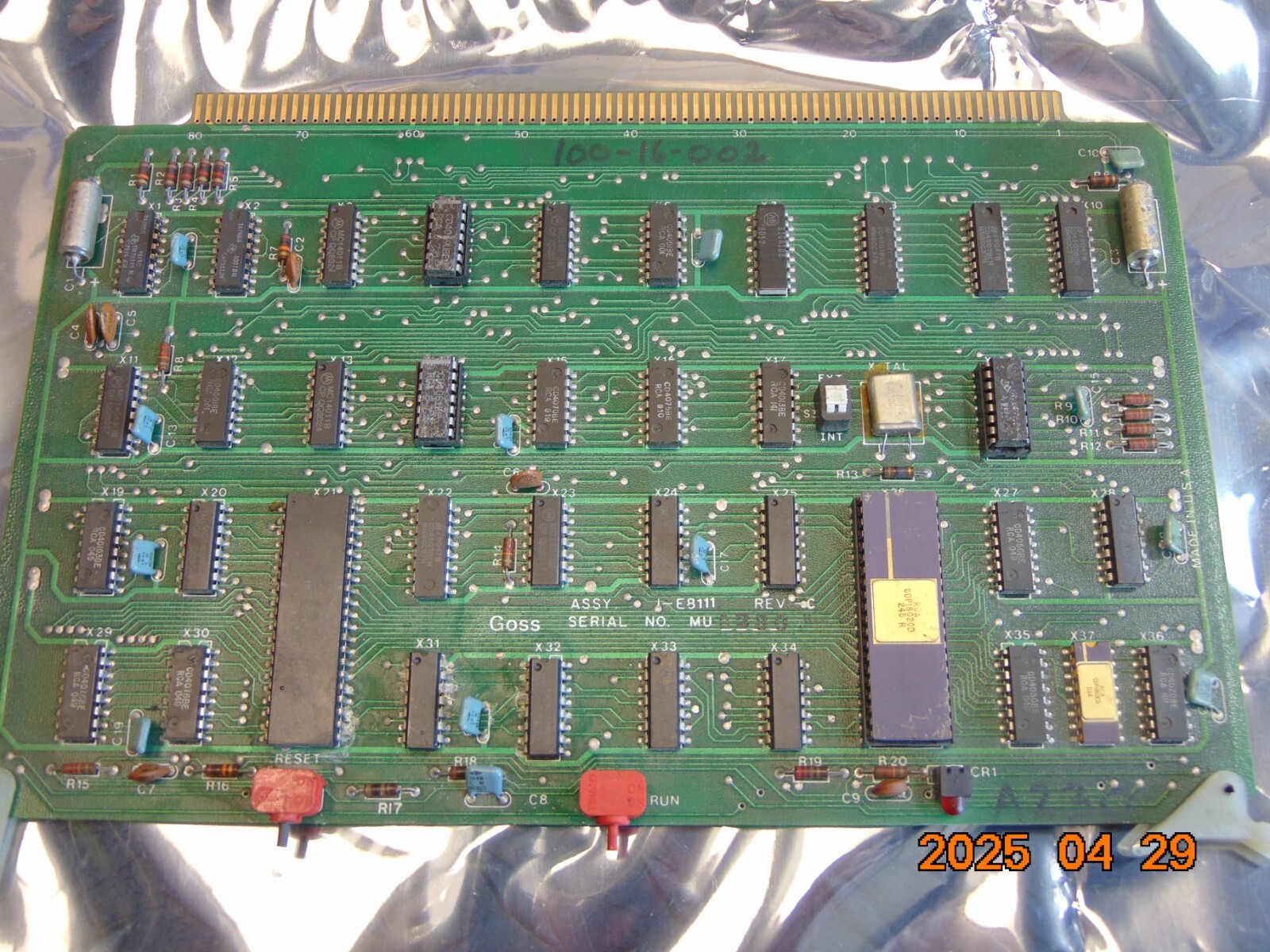 ROCKWELL GOSS E-8111 CIRCUIT BOARD see description