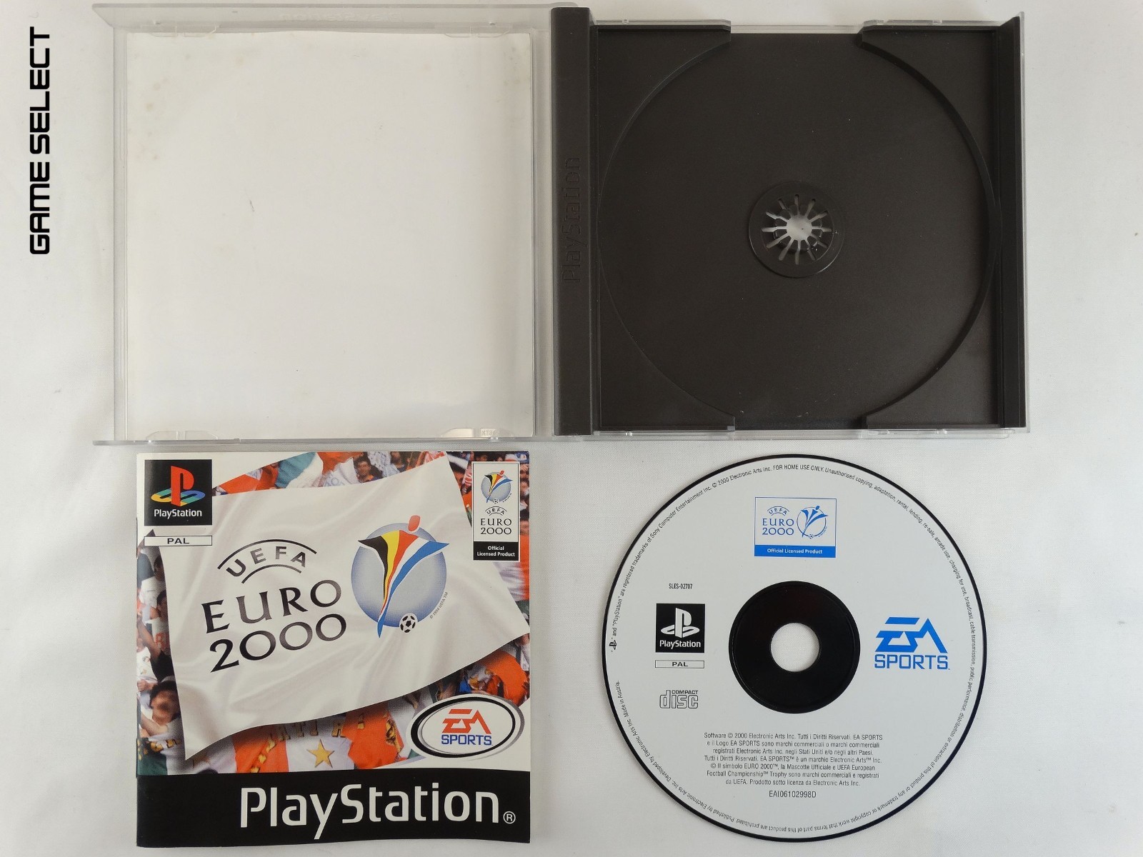 EURO 2000 UEFA EUROPEAN SONY PLAYSTATION 1 2 3 PS1 PS2 PS3 PAL ITALIAN COMPLETE