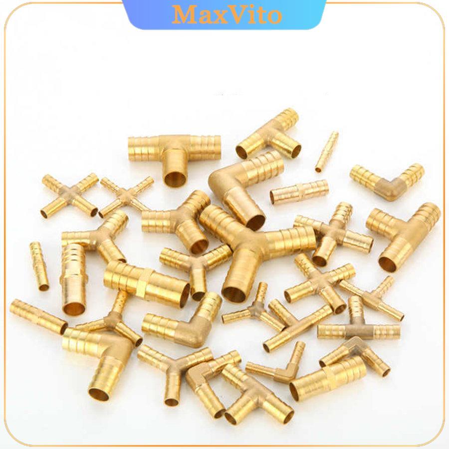 Brass Pipe Fitting Barbed Hosetail Joiner Tubing Connector Air Water Fuel Gas