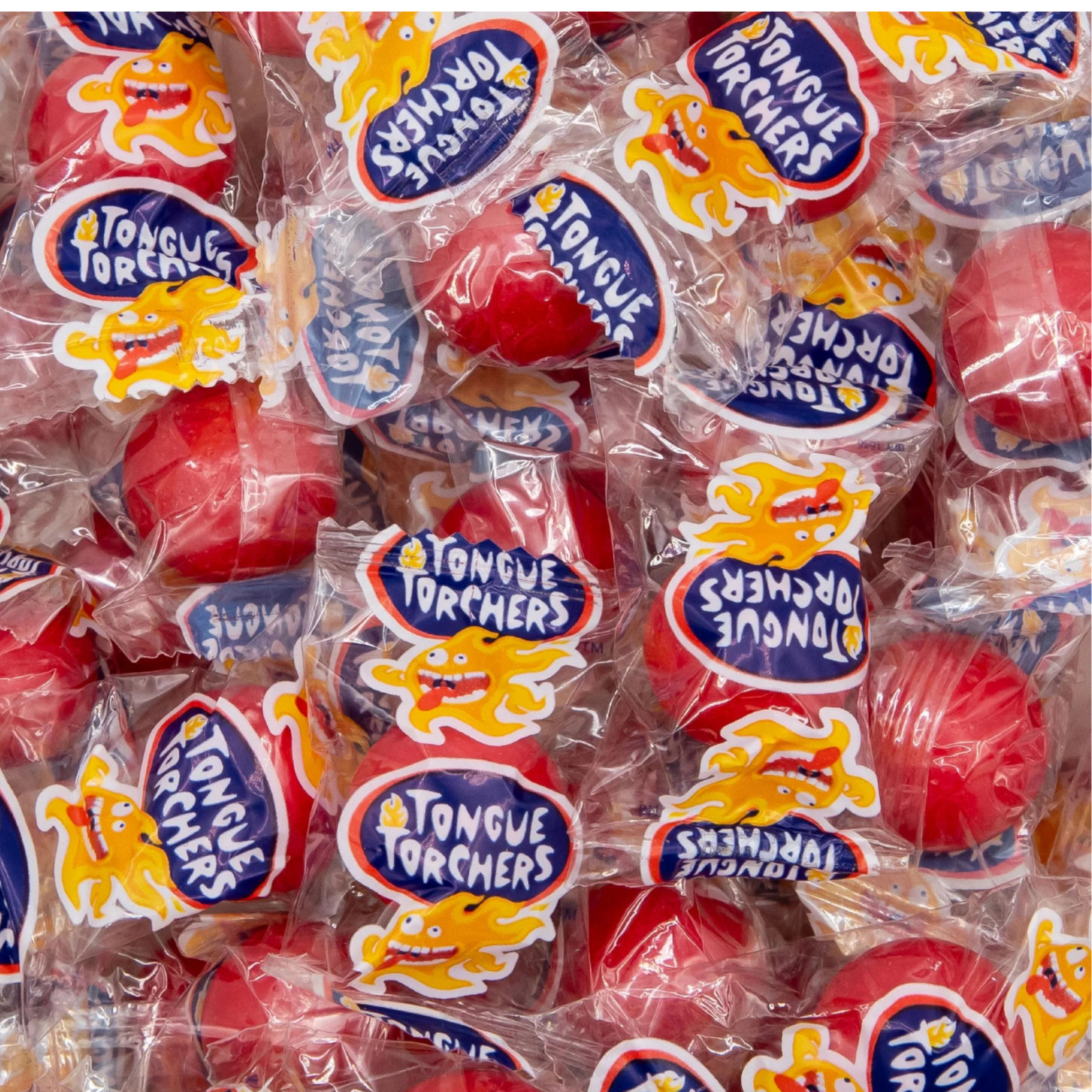 Tongue Torchers Hot Cinnamon Jawbreakers 1 lb Bulk Wrapped Candy